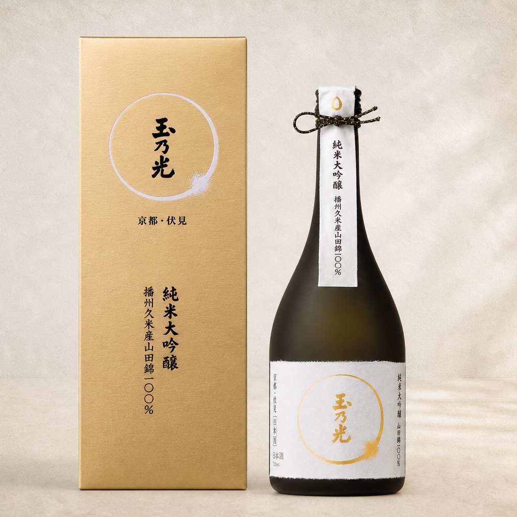 玉乃光本真・品鉴瓶身、包装与酒标